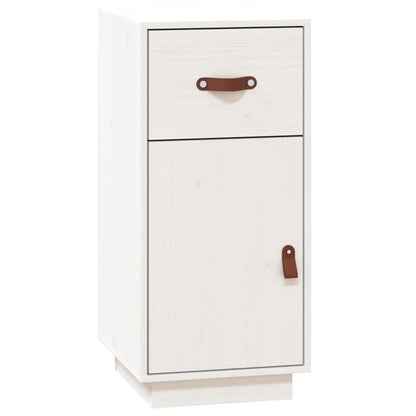 vidaXL Buffet blanc 34x40x75 cm Bois de pin massif