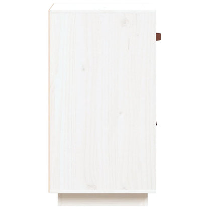 vidaXL Buffet blanc 34x40x75 cm Bois de pin massif