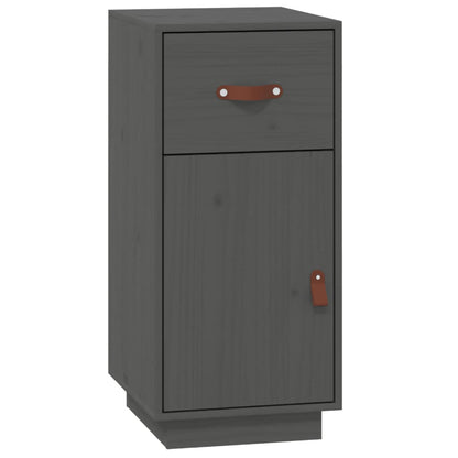 vidaXL Sideboard Grau 34x40x75 cm Massivholz Kiefer