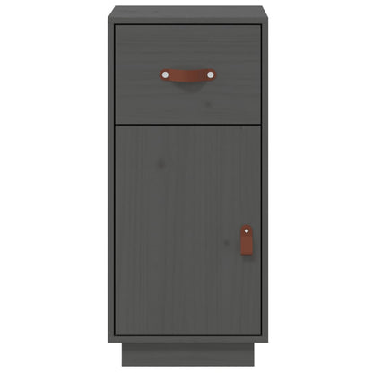 vidaXL Sideboard Grau 34x40x75 cm Massivholz Kiefer