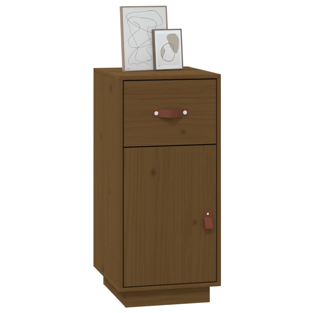 vidaXL Bahut Marron miel 34x40x75 cm Bois de pin massif