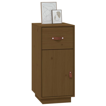 vidaXL Bahut Marron miel 34x40x75 cm Bois de pin massif