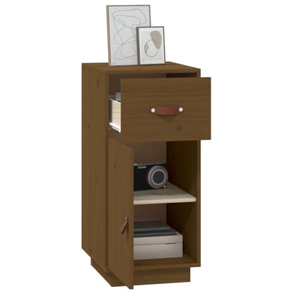vidaXL Bahut Marron miel 34x40x75 cm Bois de pin massif