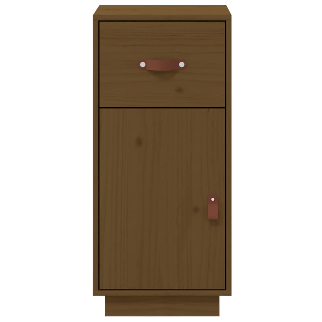 vidaXL Bahut Marron miel 34x40x75 cm Bois de pin massif