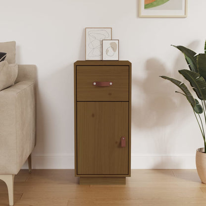 vidaXL Bahut Marron miel 34x40x75 cm Bois de pin massif