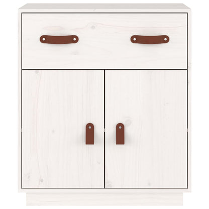 vidaXL Sideboard Weiß 65,5x40x75 cm Massivholz Kiefer