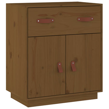 vidaXL Buffet brun miel 65,5x40x75 cm Bois de pin massif
