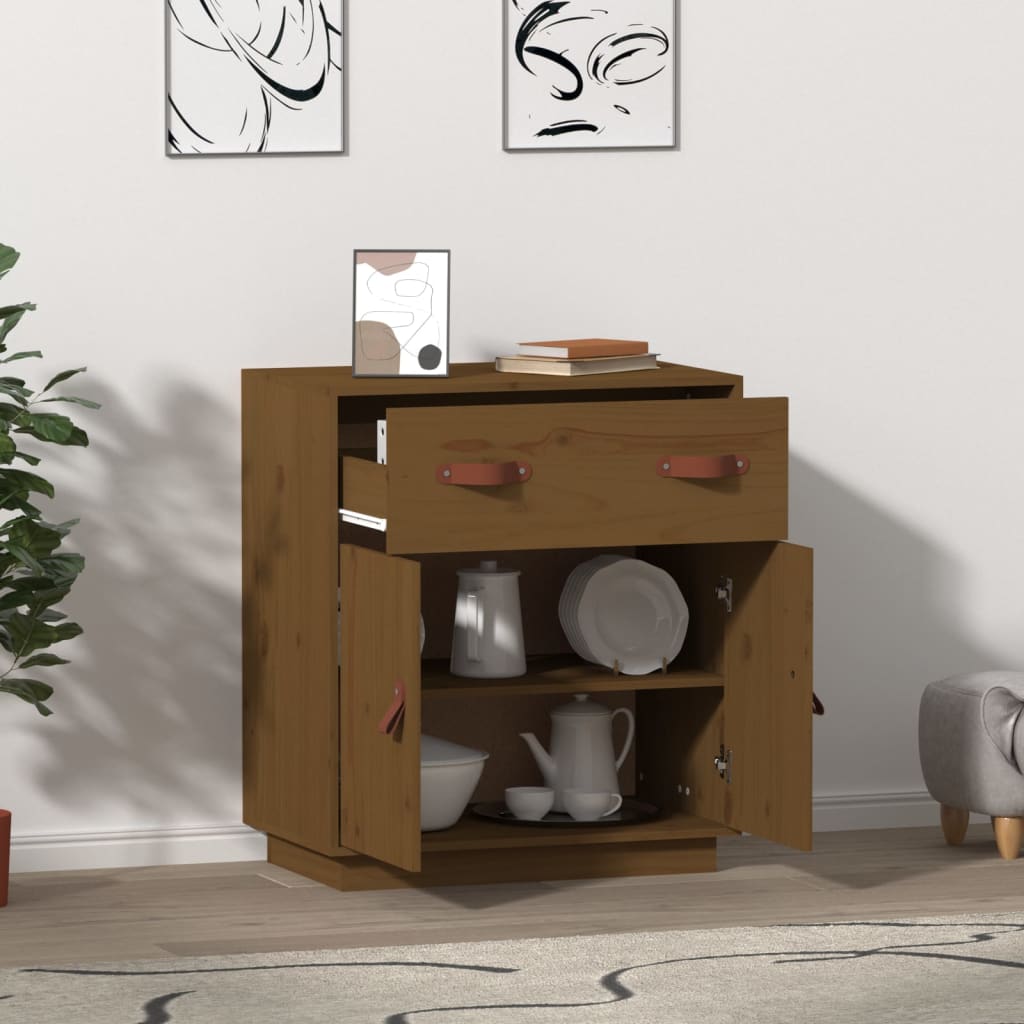 vidaXL Sideboard Honigbraun 65,5x40x75 cm Massivholz Kiefer