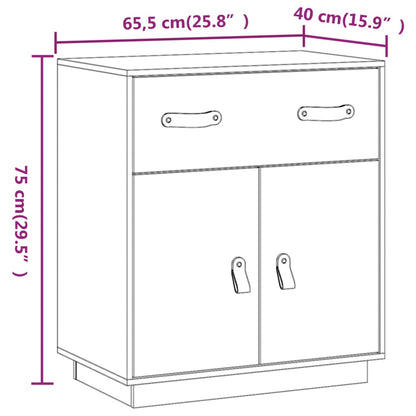 vidaXL Sideboard Honigbraun 65,5x40x75 cm Massivholz Kiefer