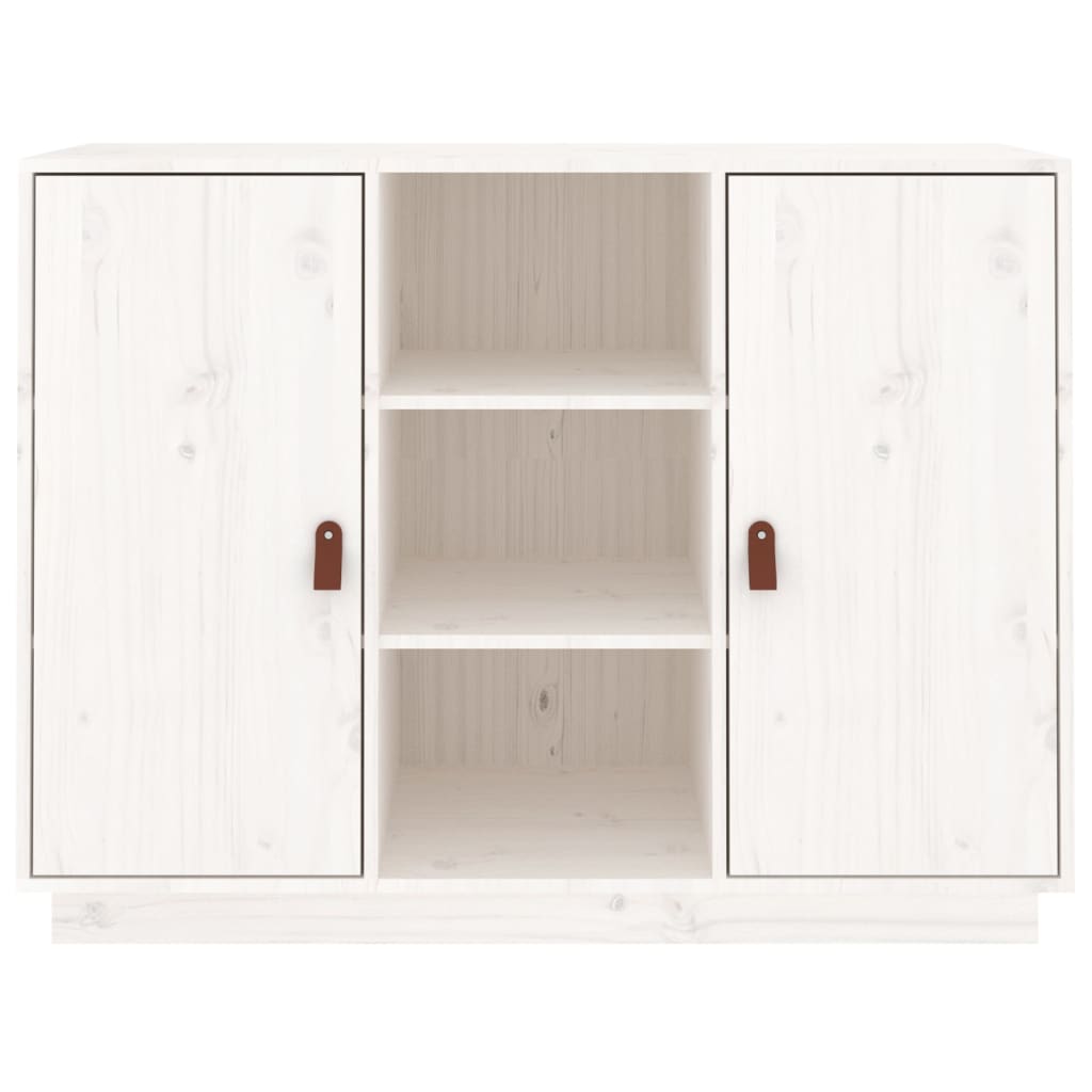 vidaXL Buffet blanc 100x40x75 cm Bois de pin massif
