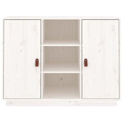 vidaXL Buffet blanc 100x40x75 cm Bois de pin massif