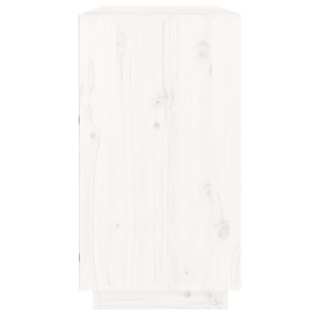 vidaXL Buffet blanc 100x40x75 cm Bois de pin massif