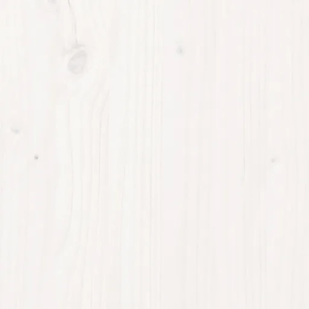 vidaXL Buffet blanc 100x40x75 cm Bois de pin massif