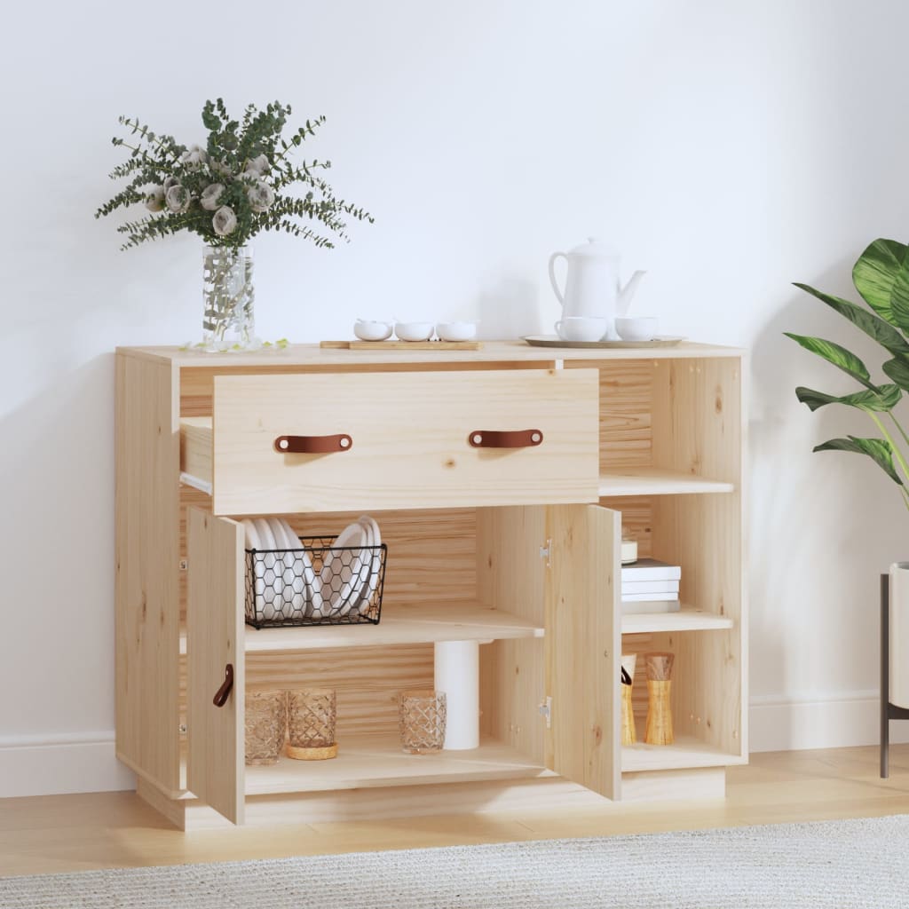 vidaXL Buffet 98,5x40x75 cm Bois de pin massif