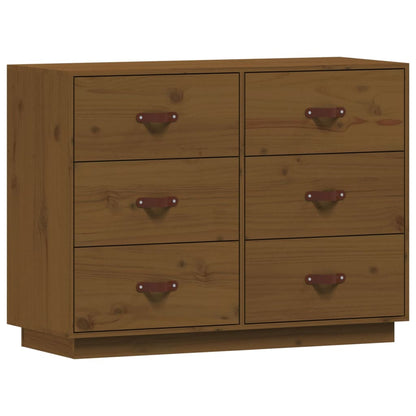 vidaXL Bahut marron miel 100x40x75 cm Bois de pin massif
