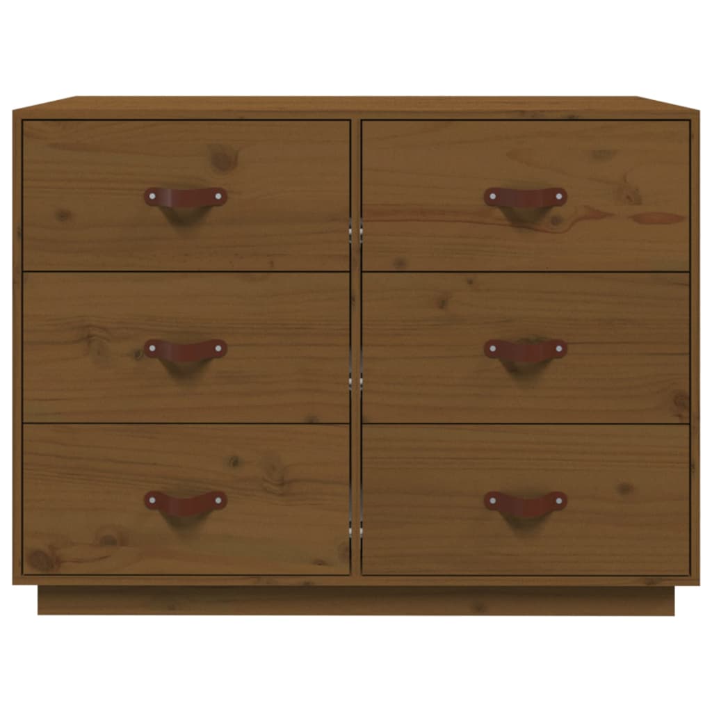 vidaXL Bahut marron miel 100x40x75 cm Bois de pin massif