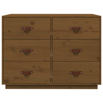 vidaXL Bahut marron miel 100x40x75 cm Bois de pin massif
