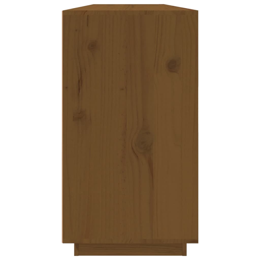 vidaXL Bahut marron miel 100x40x75 cm Bois de pin massif