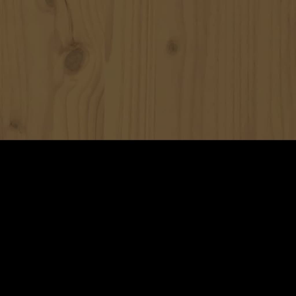 vidaXL Bahut marron miel 100x40x75 cm Bois de pin massif