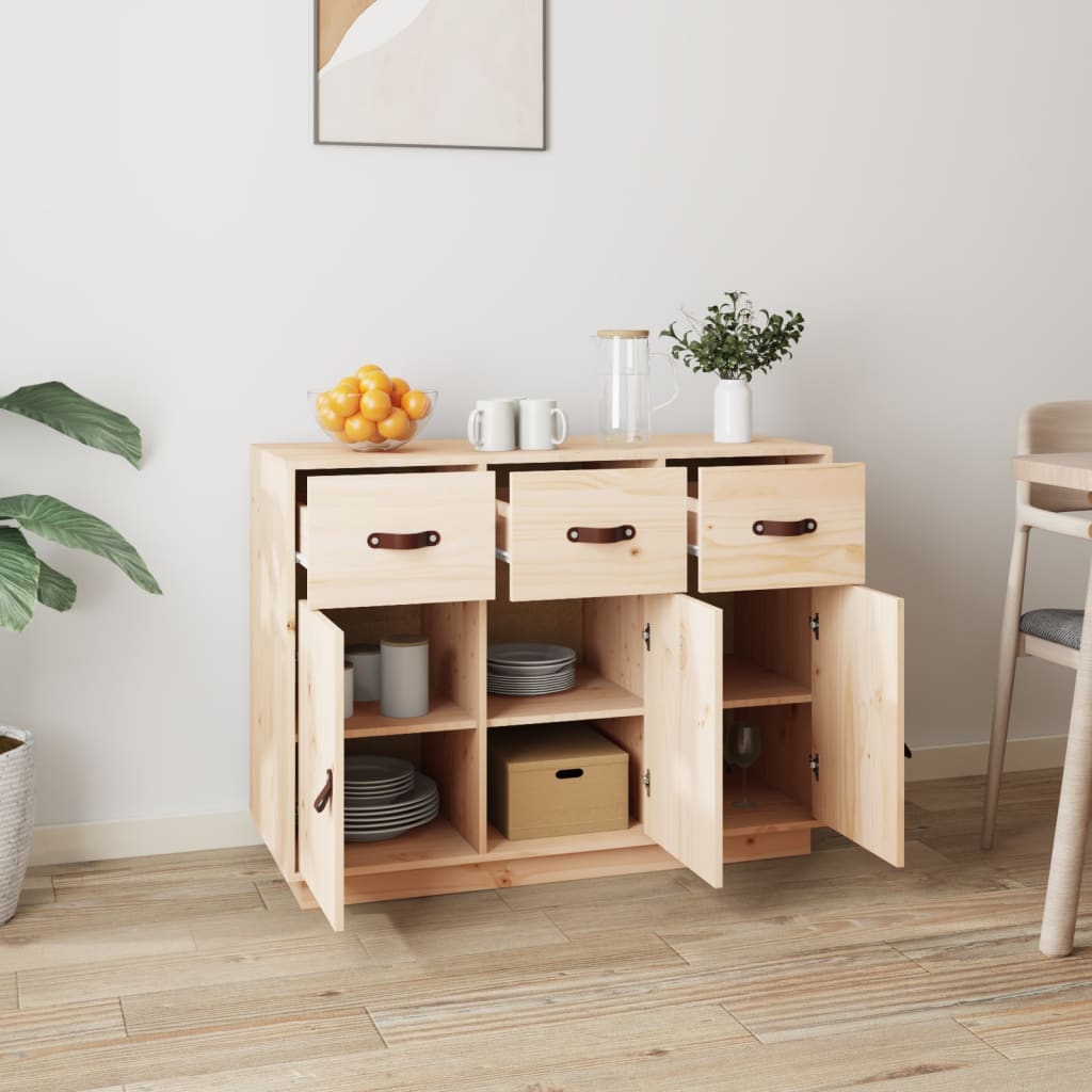 vidaXL Buffet 100x40x75 cm Bois de pin massif