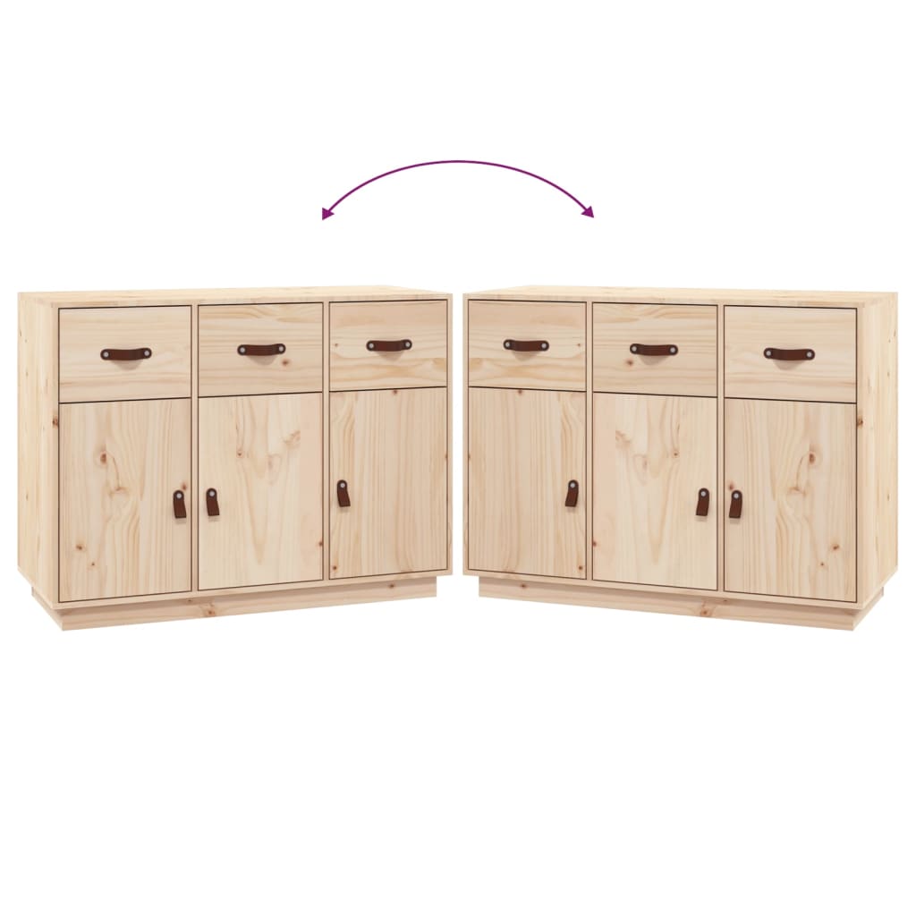 vidaXL Buffet 100x40x75 cm Bois de pin massif