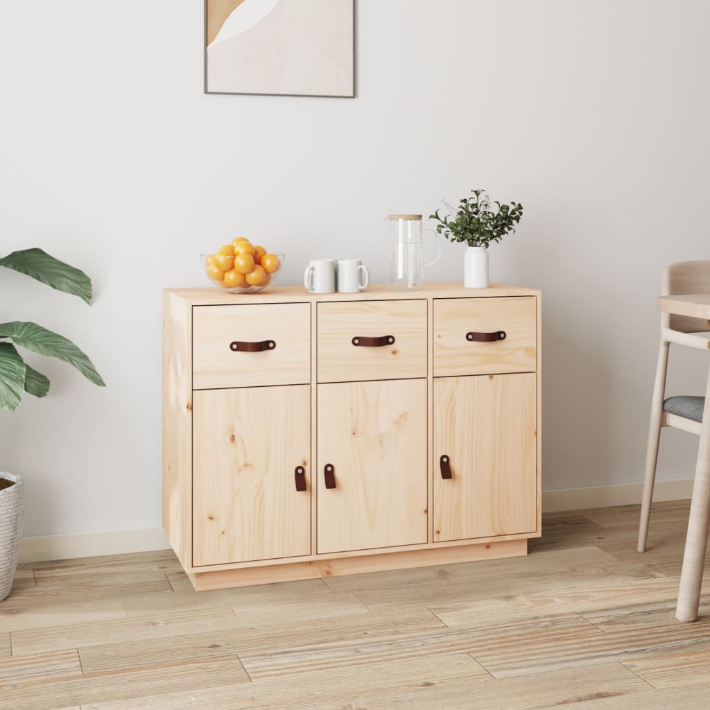 vidaXL Buffet 100x40x75 cm Bois de pin massif