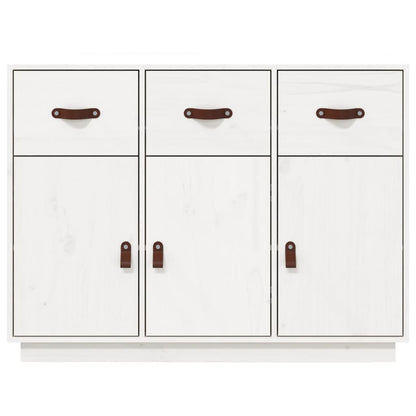 vidaXL Buffet blanc 100x40x75 cm Bois de pin massif