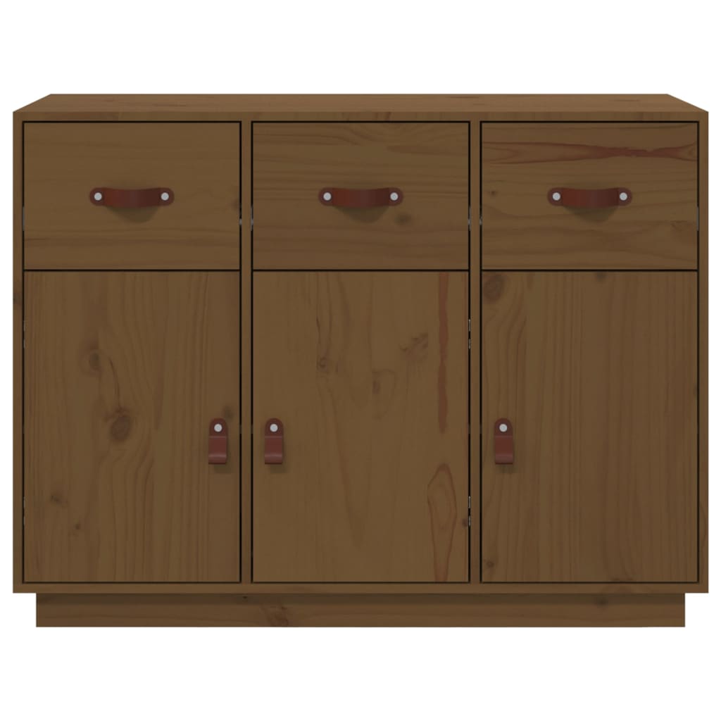 vidaXL Bahut marron miel 100x40x75 cm Bois de pin massif