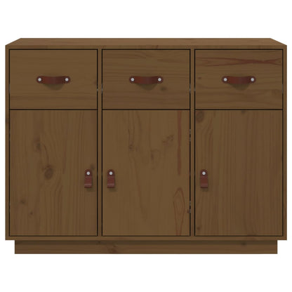 vidaXL Bahut marron miel 100x40x75 cm Bois de pin massif
