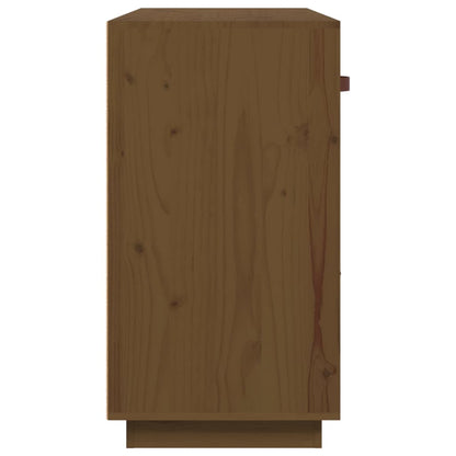 vidaXL Bahut marron miel 100x40x75 cm Bois de pin massif