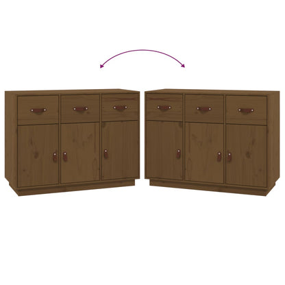 vidaXL Bahut marron miel 100x40x75 cm Bois de pin massif