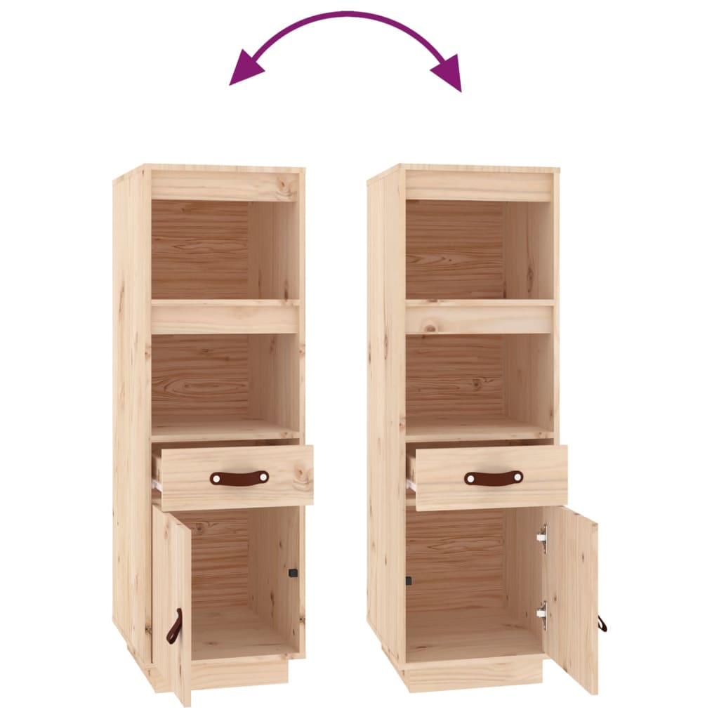 vidaXL Highboard 34x40x108,5 cm Massivholz Kiefer