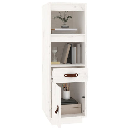 vidaXL Highboard blanc 34x40x108,5 cm pin massif