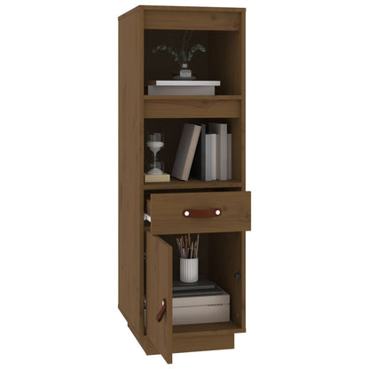vidaXL buffet haut marron miel 34x40x108,5 cm en pin massif