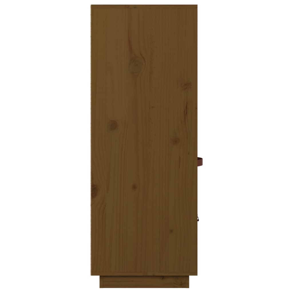 vidaXL Bahut miel marron 67x40x108,5 cm pin massif