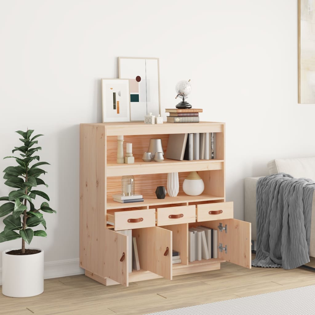 vidaXL Highboard 100x40x108,5 cm Bois de pin massif