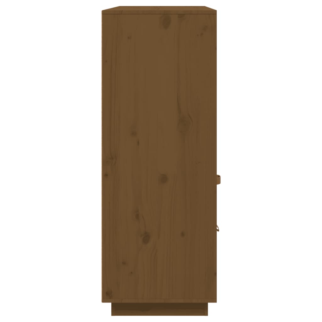 vidaXL Highboard marron miel 100x40x108,5 cm pin massif