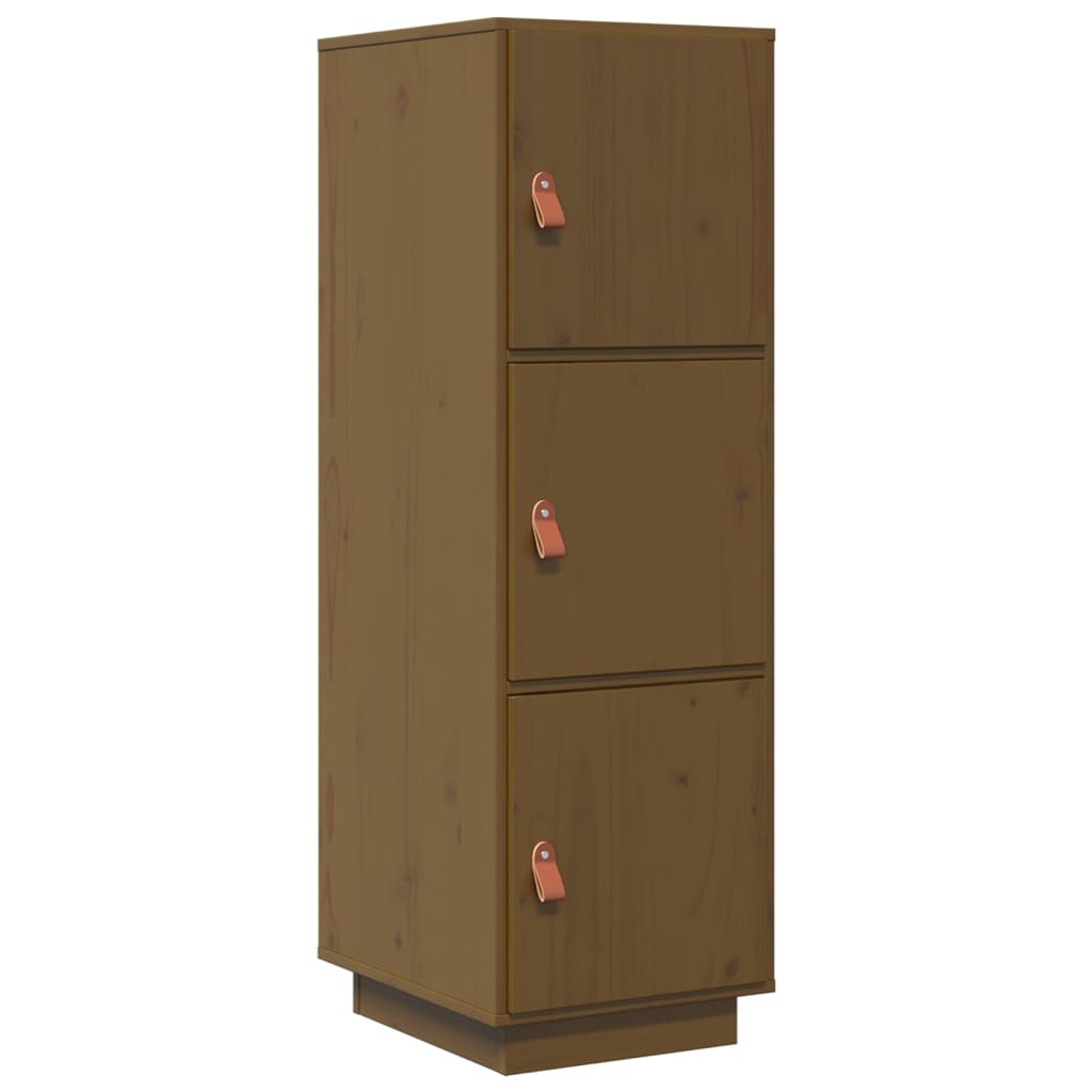 vidaXL buffet haut marron miel 34x40x108,5 cm en pin massif
