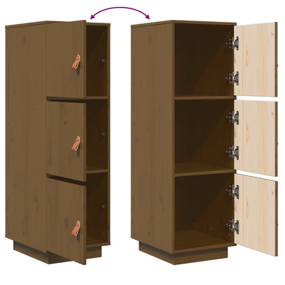vidaXL buffet haut marron miel 34x40x108,5 cm en pin massif