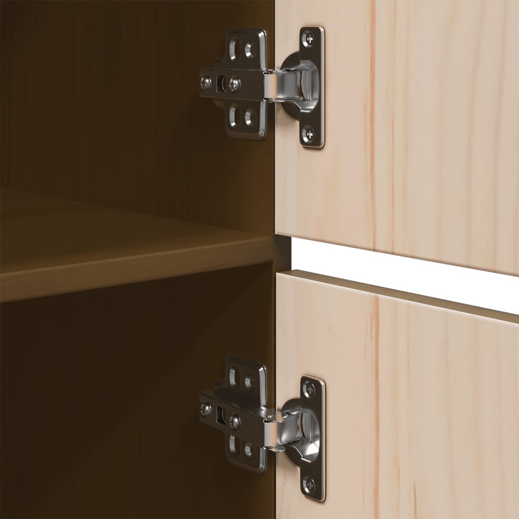 vidaXL buffet haut marron miel 34x40x108,5 cm en pin massif