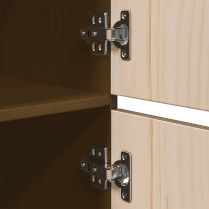 vidaXL buffet haut marron miel 34x40x108,5 cm en pin massif