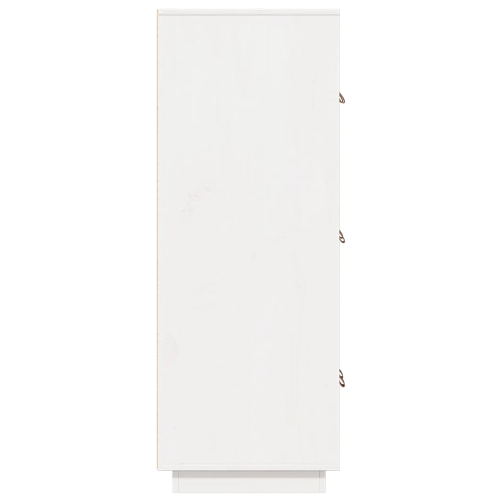 vidaXL Bahut haut blanc 67x40x108,5 cm bois de pin massif