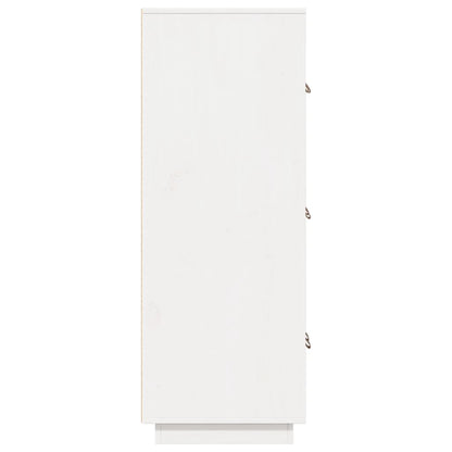 vidaXL Bahut haut blanc 67x40x108,5 cm bois de pin massif