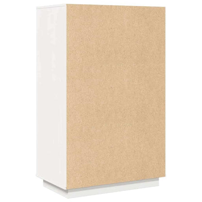 vidaXL Bahut haut blanc 67x40x108,5 cm bois de pin massif