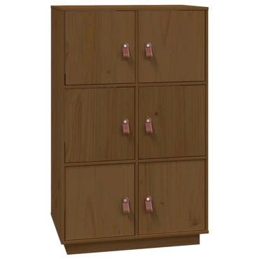 vidaXL Bahut miel marron 67x40x108,5 cm pin massif