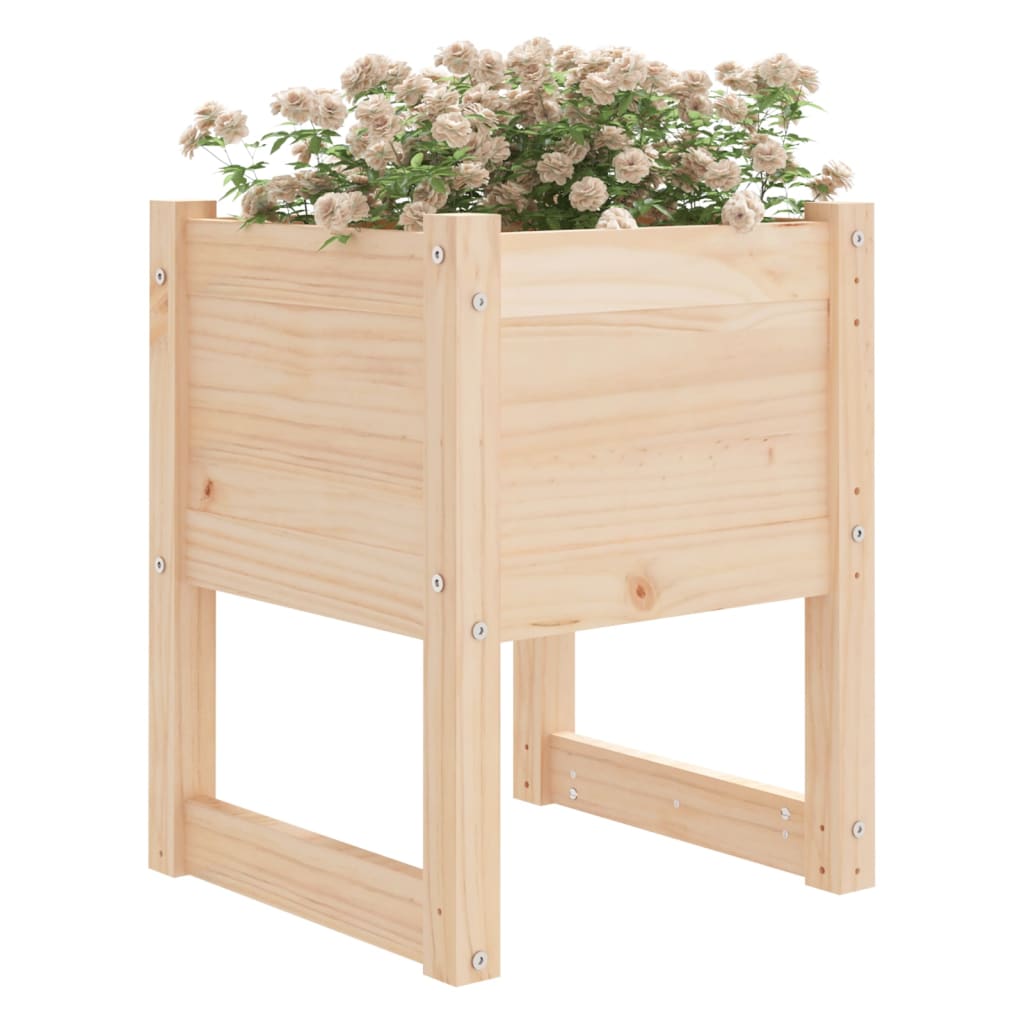 vidaXL Jardinières 2 pcs 40x40x52,5 cm Bois de pin massif