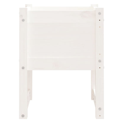 vidaXL Jardinières 2 pcs Blanc 40x40x52,5 cm Pin massif