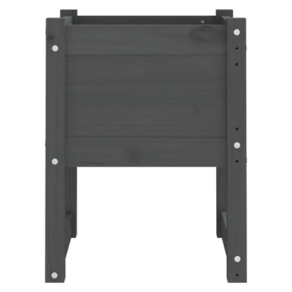 vidaXL Jardinière Gris 40x40x52,5 cm Bois de pin Massif
