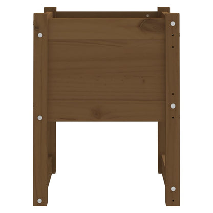 vidaXL Jardinières 2 pcs Marron miel 40x40x52,5 cm Bois de pin massif