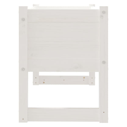 vidaXL Jardinière Blanc 78x40x52 cm Bois de pin massif